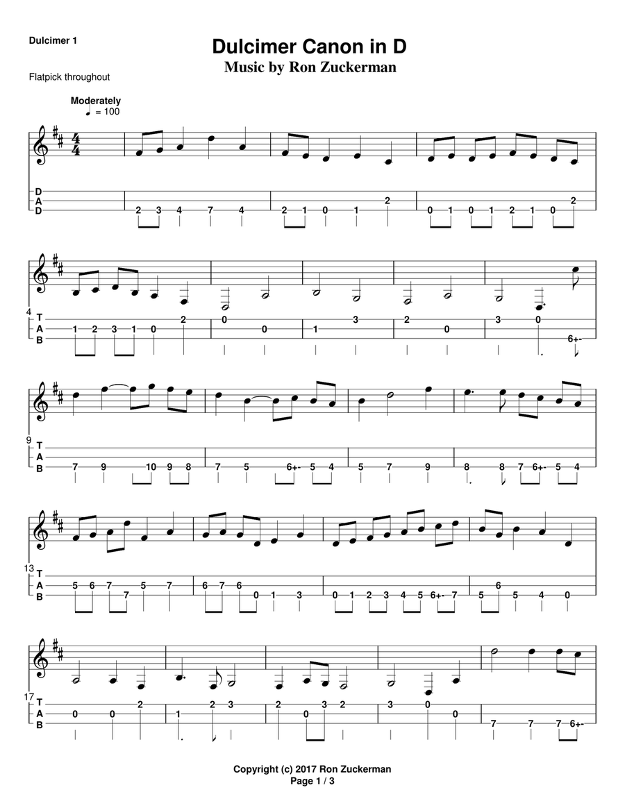 Dulcimer sheet music outlet