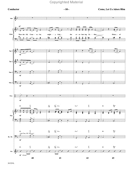 Come, Let Us Adore Him - Brass and Rhythm Score and Parts image number null