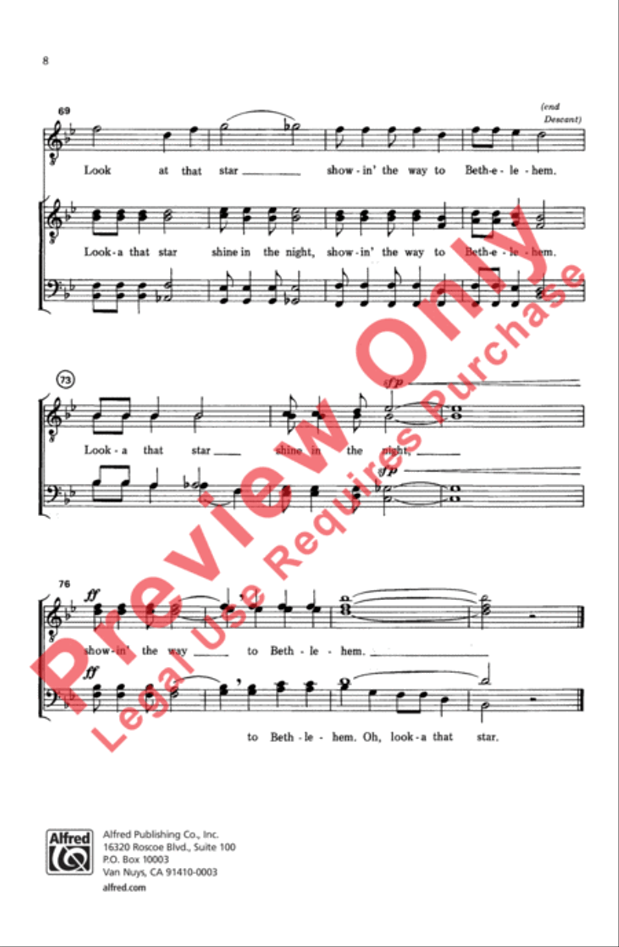 Look-A That Star Look-A That Star Men's Choir scores gallery preview page 8