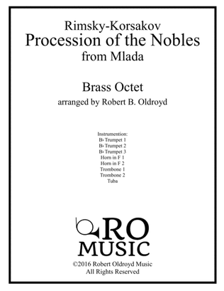 Book cover for Procession of the Nobles for Brass Octet