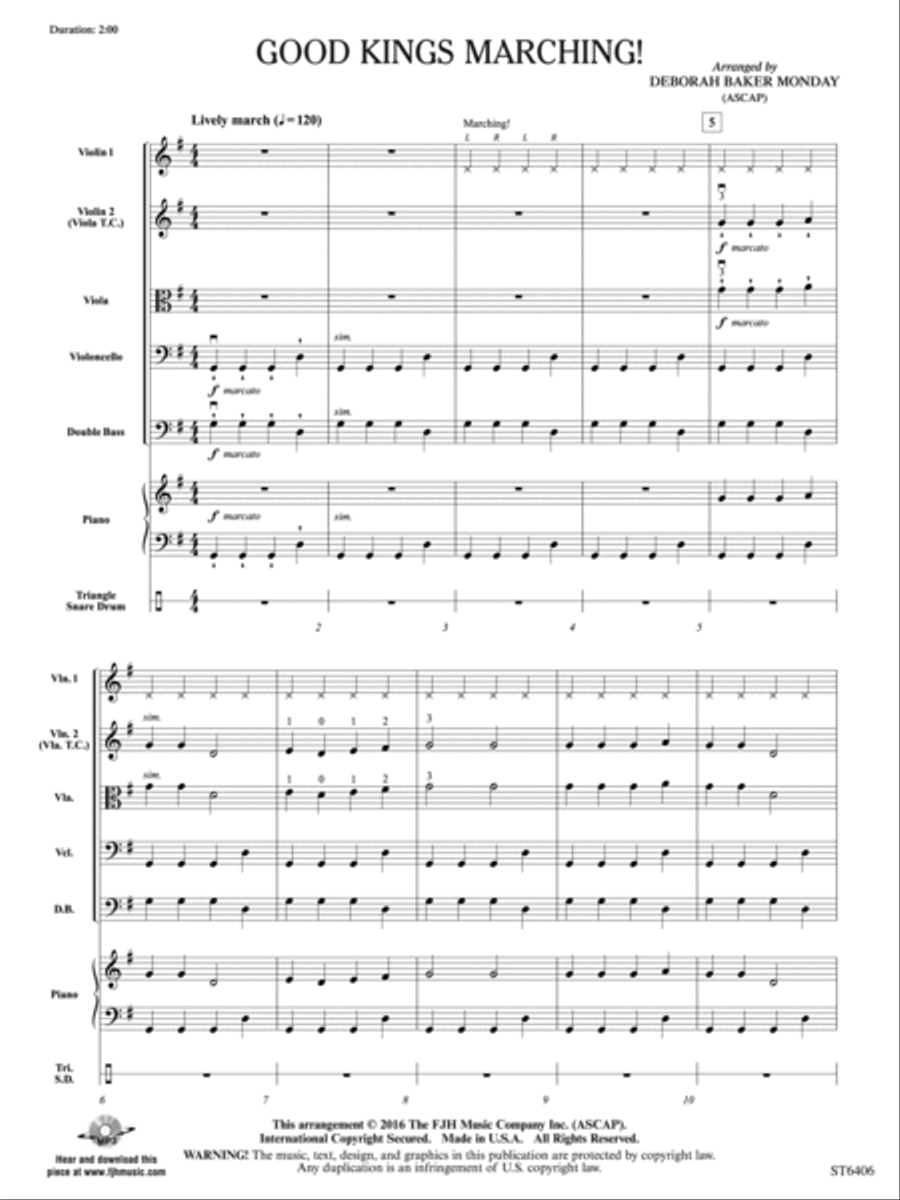 Good Kings Marching!: Score String Orchestra scores gallery preview page 3