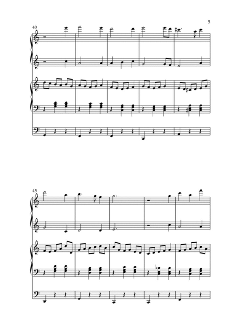 Tornedalssången, Op. 257 (Organ Duet) by Vidas Pinkevicius Organ Solo scores gallery preview page 5