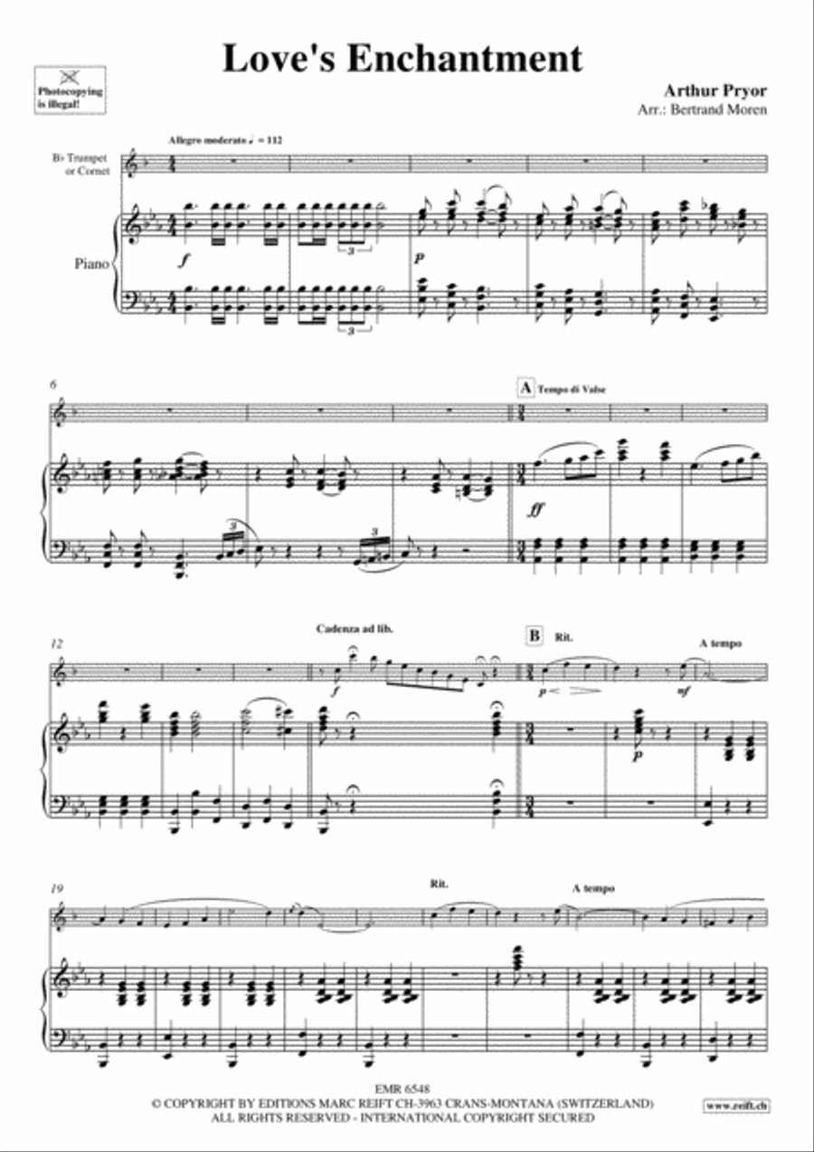 Love's Enchantment Cornet scores gallery preview page 3
