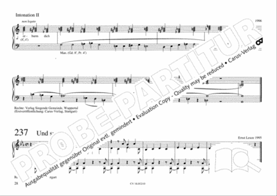 Esslinger Orgelbuch, Bd I-III Organ Solo scores gallery preview page 45