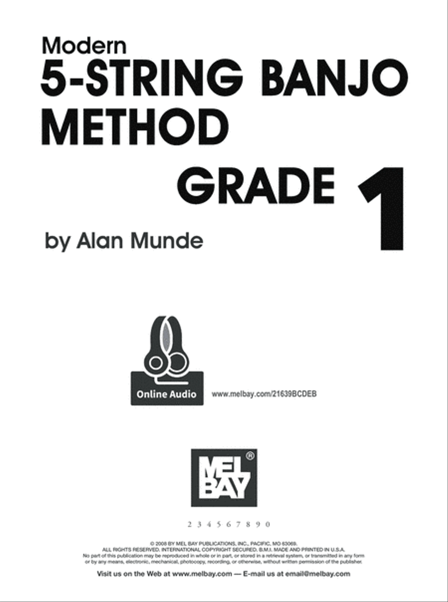 Modern 5-String Banjo Method Grade 1 image number null