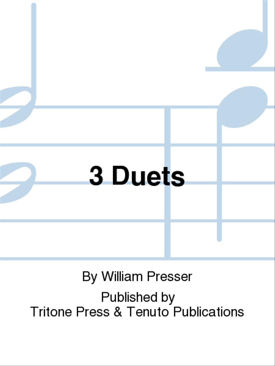 3 Duets for Trumpet and Contrabass Trumpet Duet scores gallery preview page 1