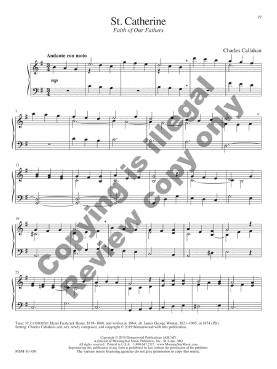 Voluntaries for Manuals: 14 Hymn-based Preludes and Postludes Organ scores gallery preview page 12