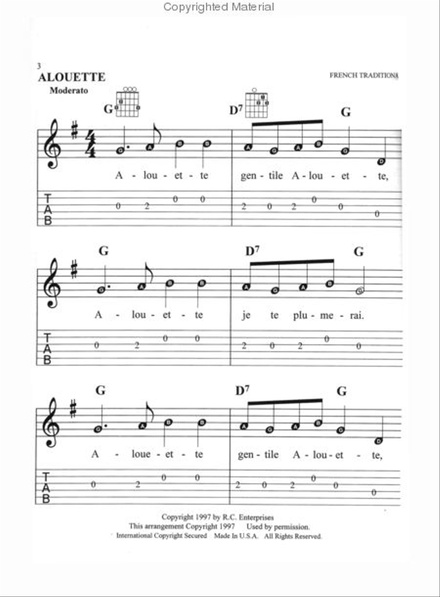 Roy Clark Big Note TV Songbook Guitar Tablature scores gallery preview page 2