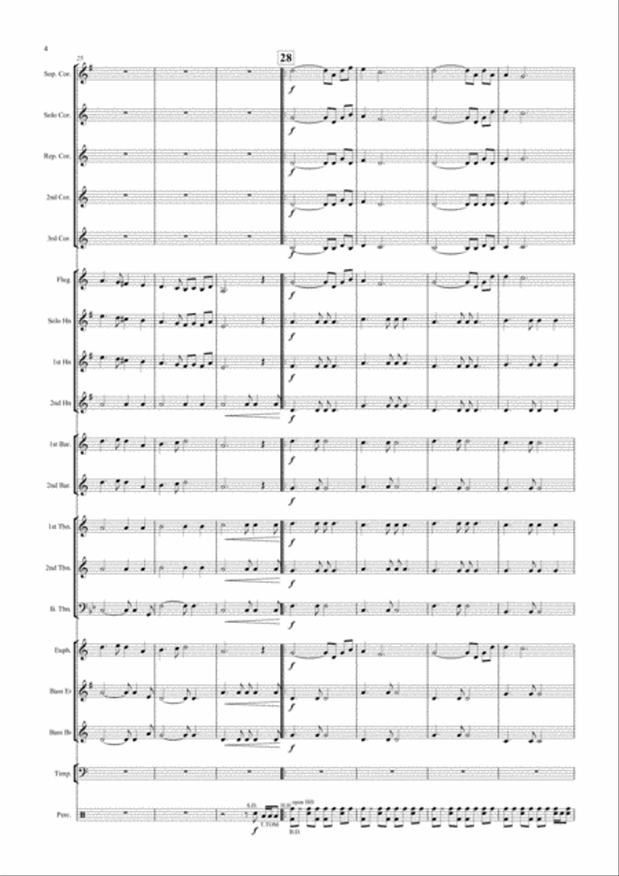 Ballad for Jeannie Brass Ensemble scores gallery preview page 4