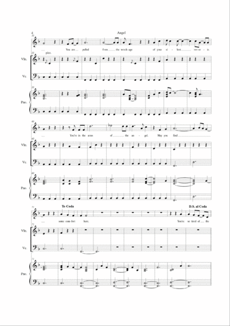 Angel Angel Piano Trio scores gallery preview page 4