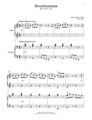Divertissement, Op. 18, No. 1 (II. Rondo)