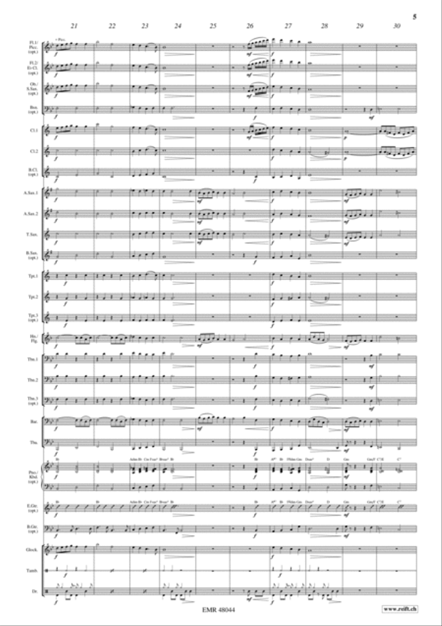 Magic Handel Magic Handel Concert Band scores gallery preview page 5
