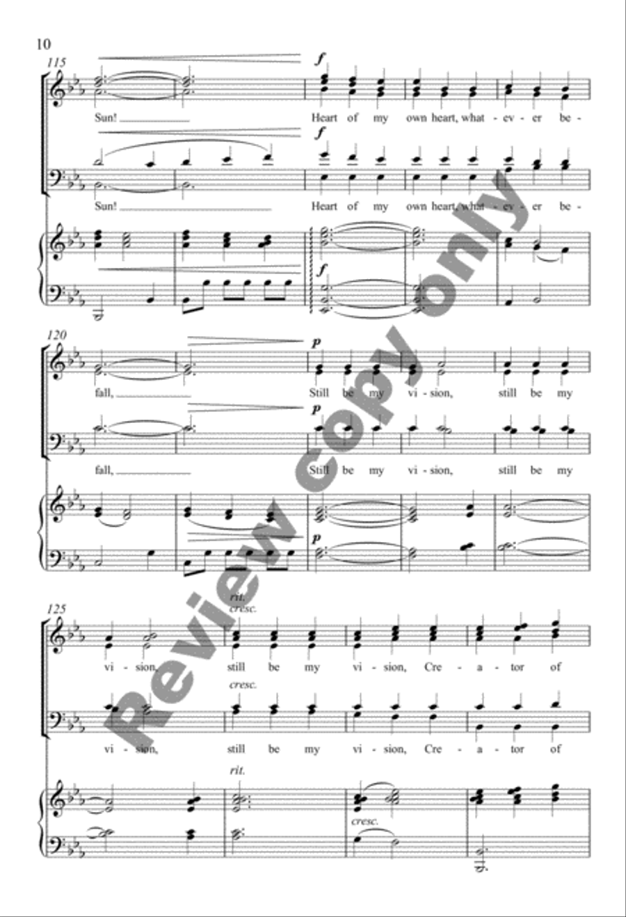 Be Thou My Vision from Three Folk Hymns 4-Part scores gallery preview page 18