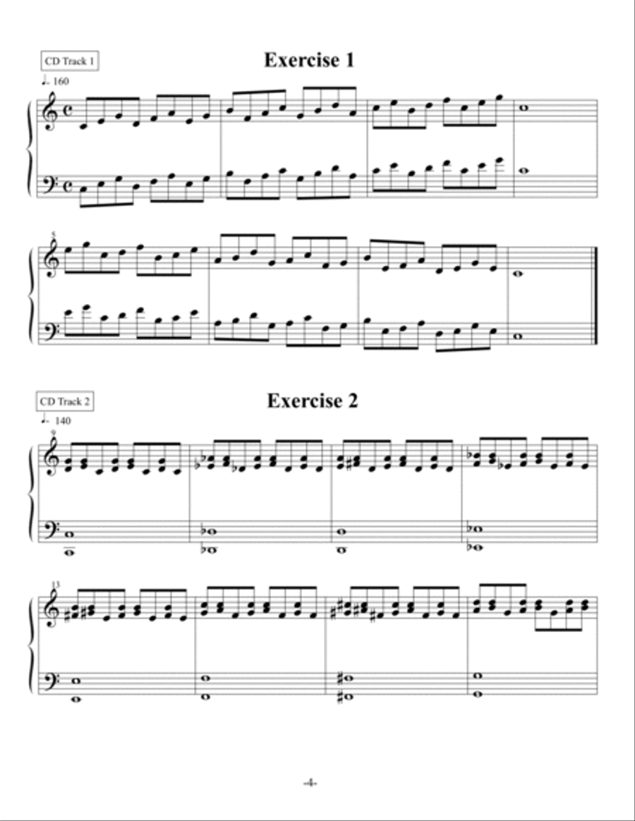 Jazz Piano Etudes and Exercises
