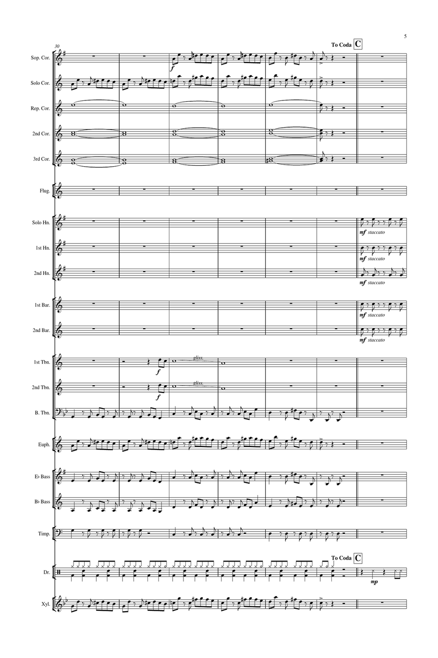 Bad Guy Brass Band scores gallery preview page 6