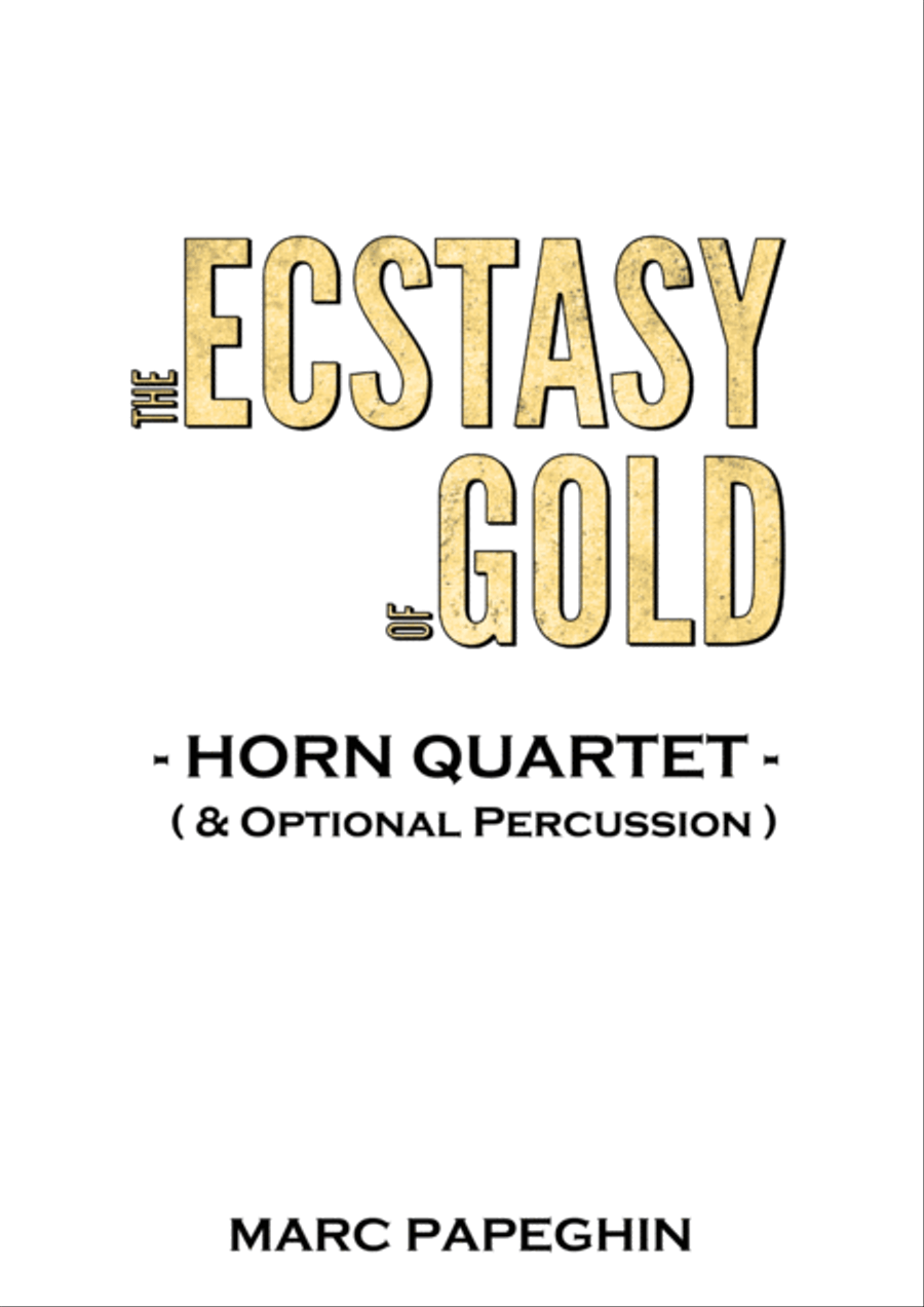 The Ecstasy Of Gold from THE GOOD, THE BAD AND THE UGLY Brass Ensemble scores gallery preview page 1
