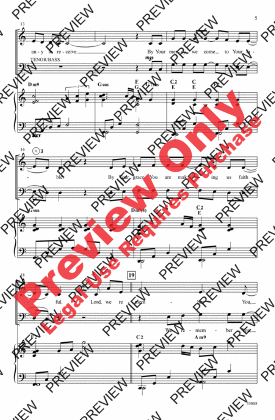 Remembrance Remembrance 4-Part scores gallery preview page 4