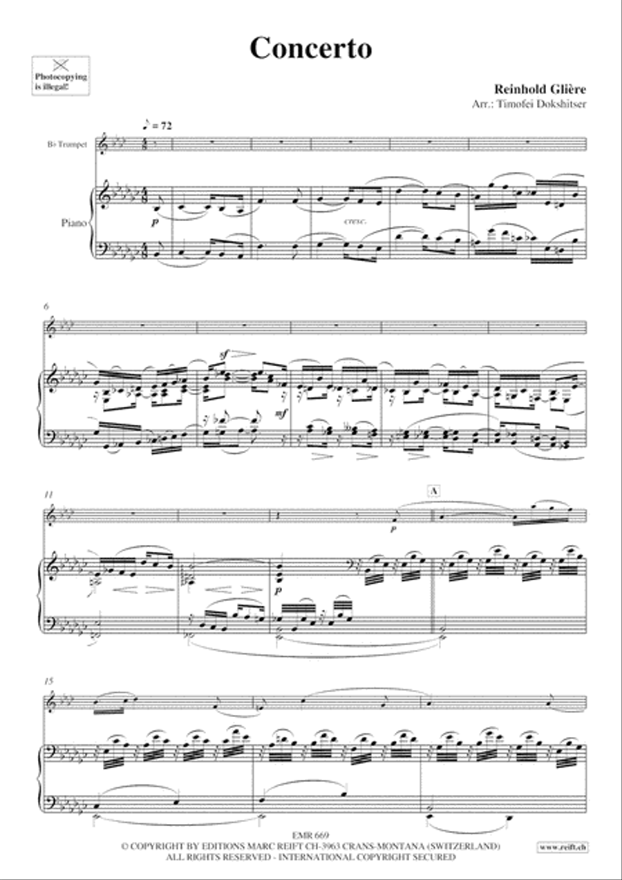 Concerto Concerto Trumpet Solo scores gallery preview page 4