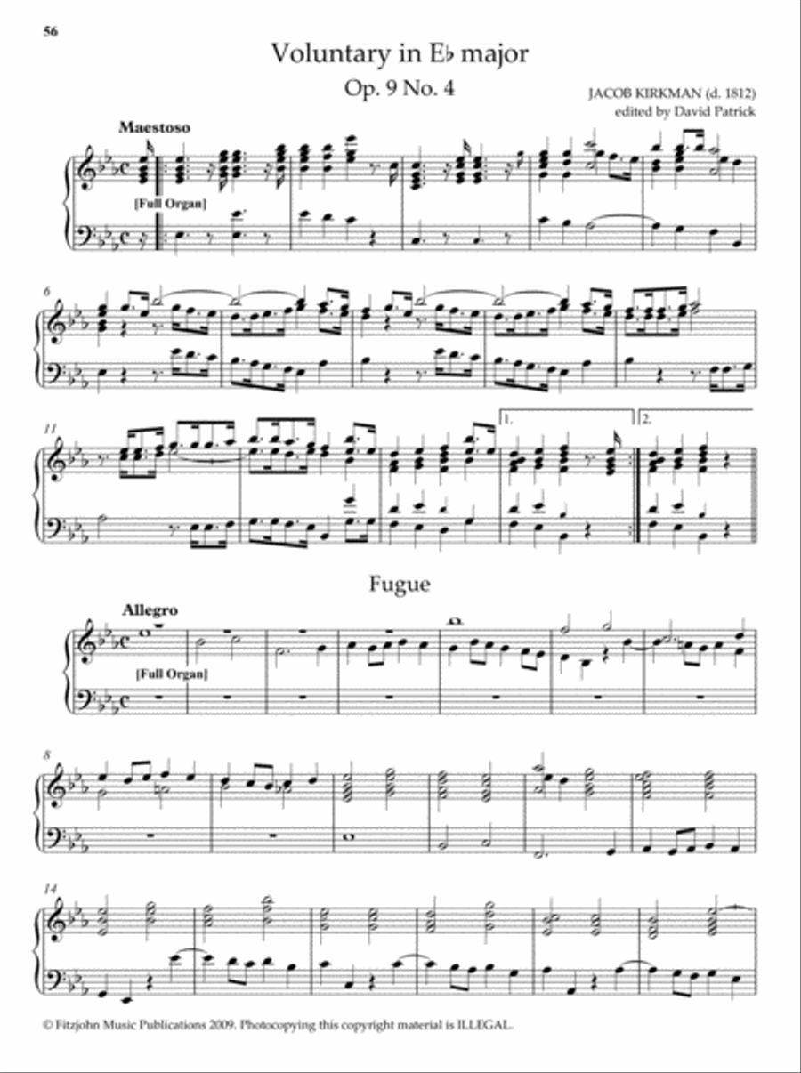 18th-century English Organ Music, Volume 1 Organ Solo scores gallery preview page 6