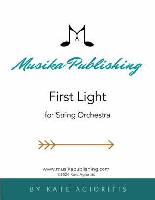 Book cover for First Light - for String Orchestra
