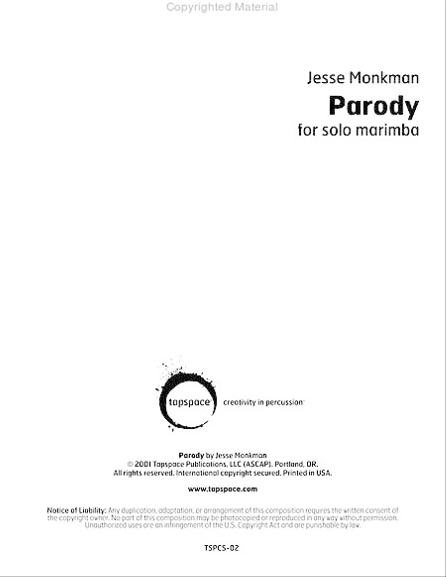 Parody Parody Marimba scores gallery preview page 2