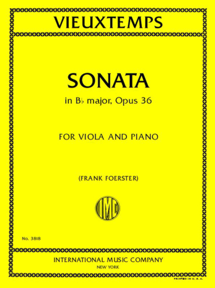 Sonata In B Flat Major, Opus 36