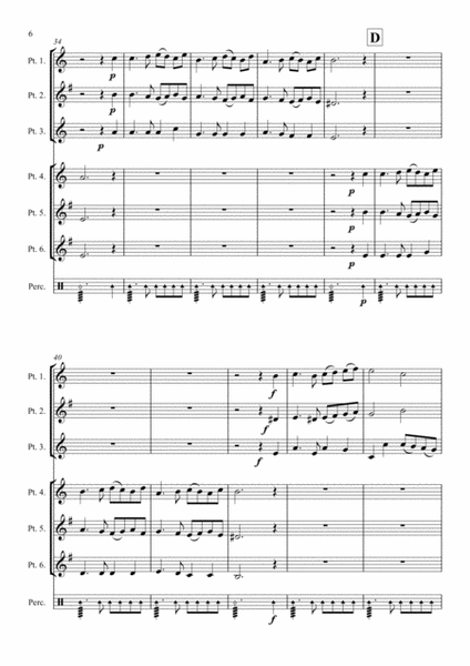 Four Gastoldi Madrigals (6-part brass choir) image number null