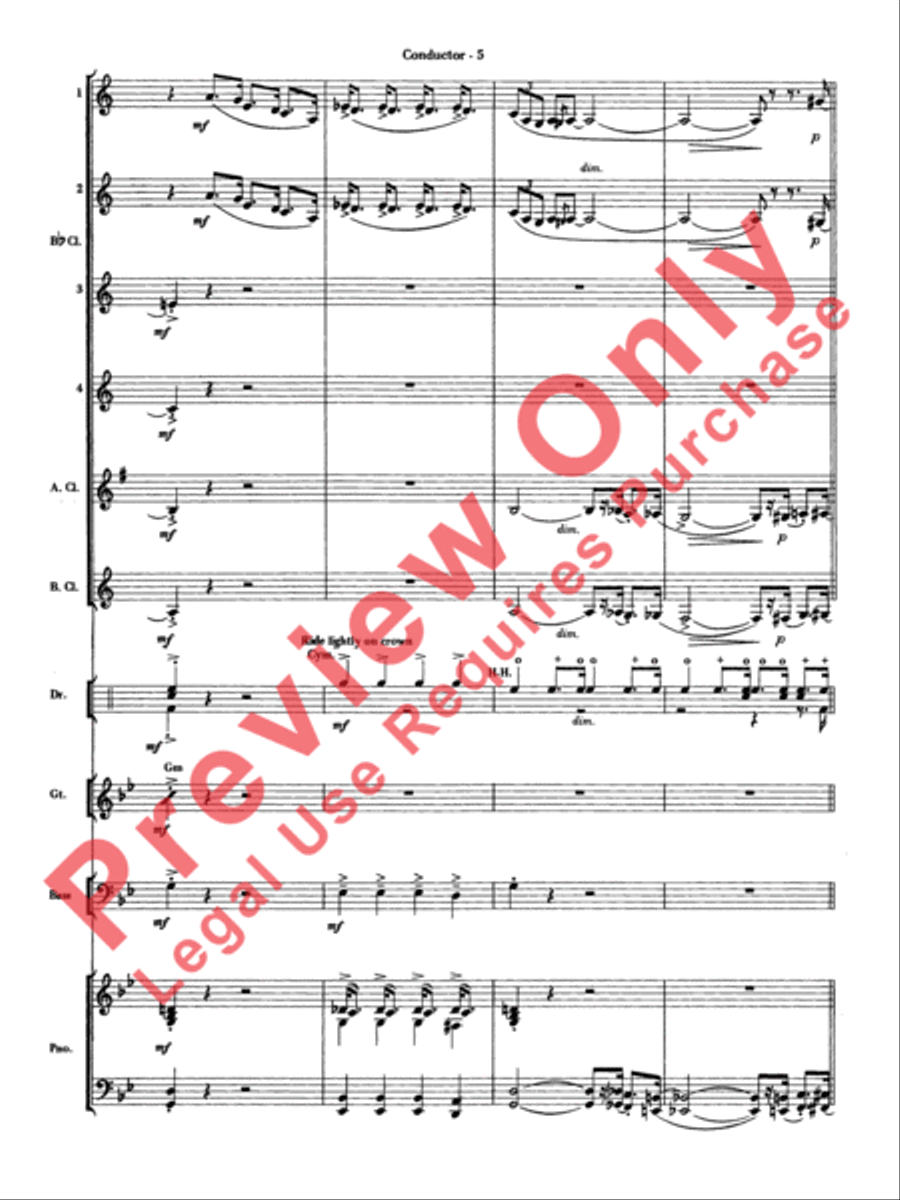 The Pink Panther Clarinet Choir scores gallery preview page 6