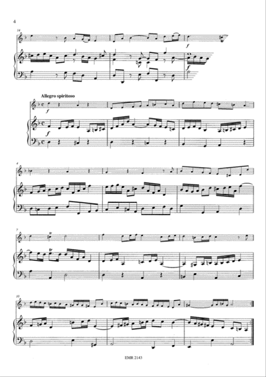 Sonata No. 5 in D minor Bassoon Solo scores gallery preview page 4