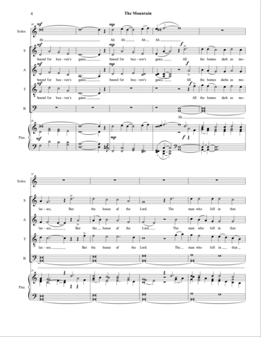 The Mountain 4-Part scores gallery preview page 4