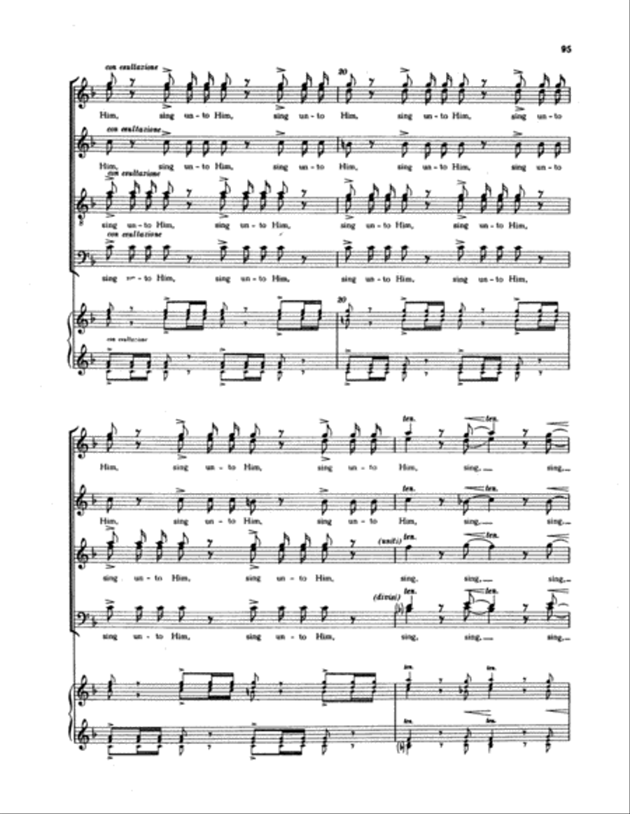 Sing unto Him Divisi scores gallery preview page 6