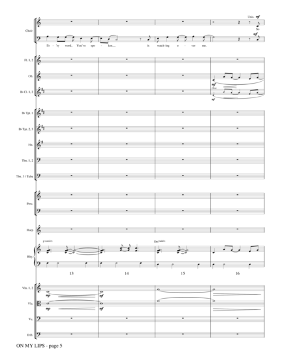 On My Lips - Full Score On My Lips - Full Score Choir scores gallery preview page 4