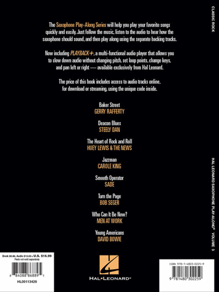 Classic Rock Saxophone Solo scores gallery preview page 5