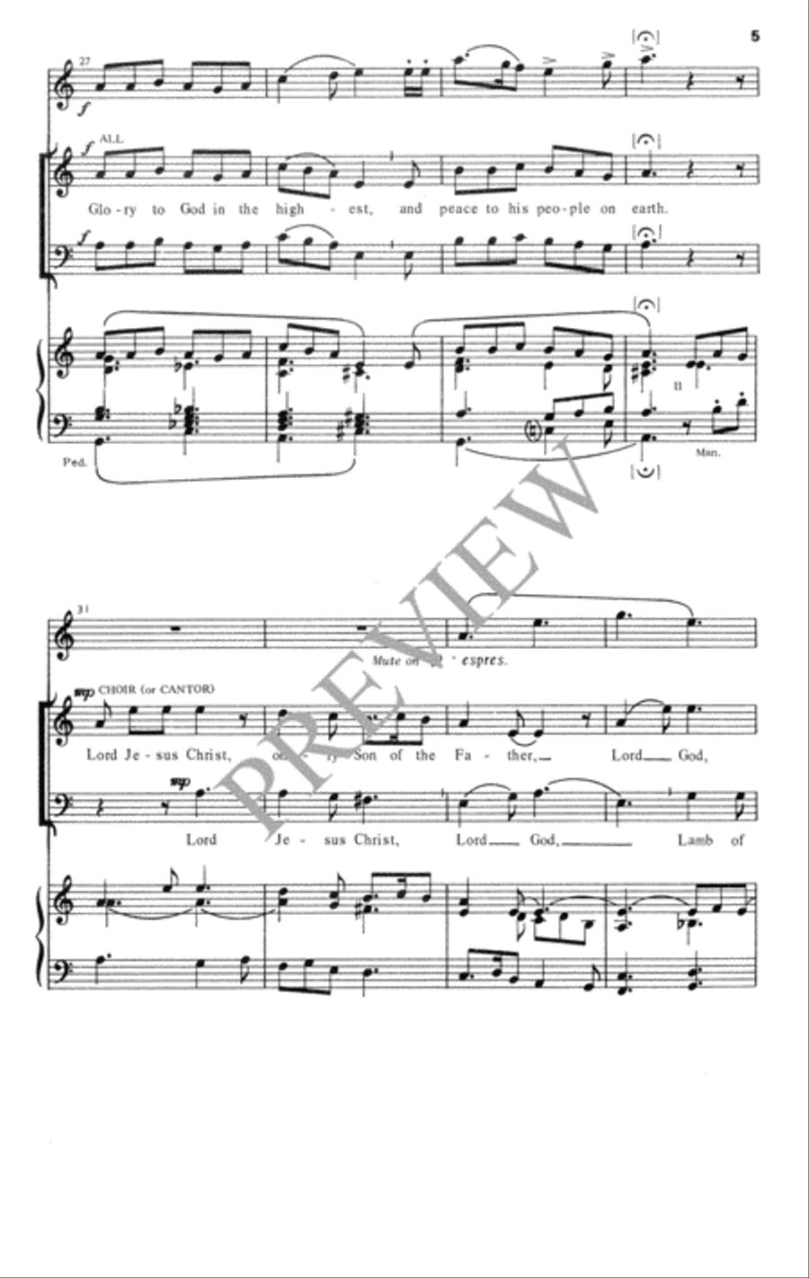 Gloria for Eastertime - Two-part edition 2-Part scores gallery preview page 6