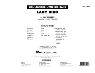 Book cover for Lady Bird (arr. Mike Tomaro) - Full Score