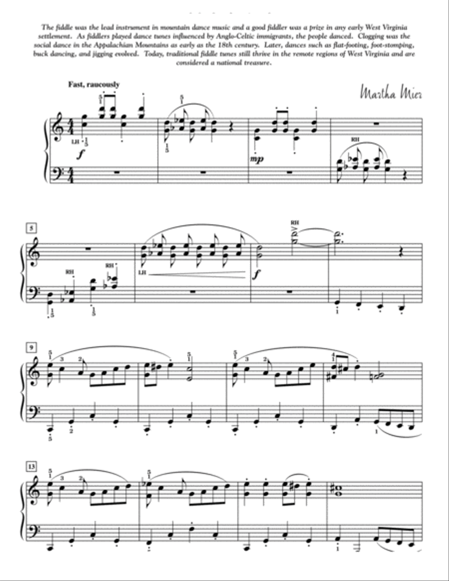 West Virginia -- The Mountain State Piano Solo scores gallery preview page 4