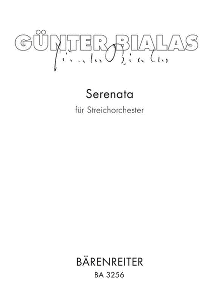 Bialas - Serenata String Orch Score