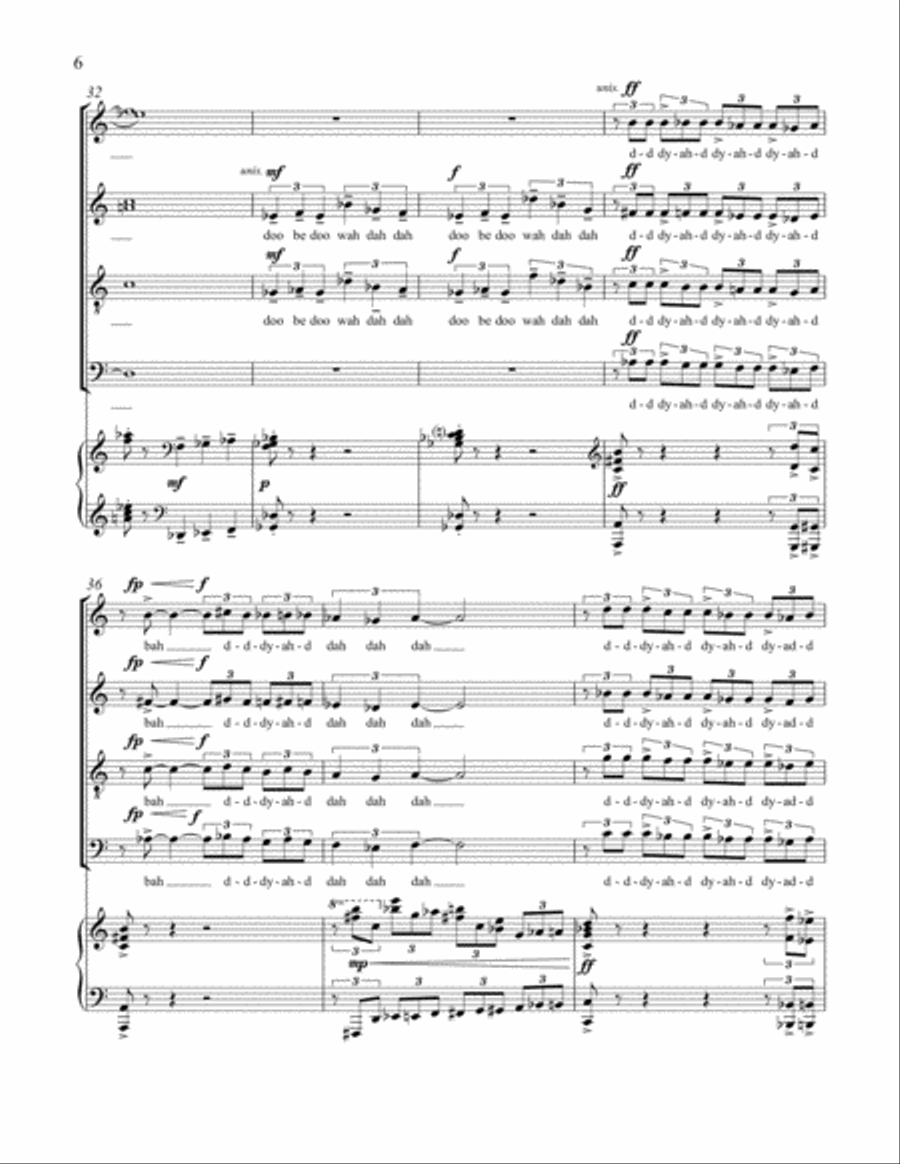 Clair de Lune in Blue Clair de Lune in Blue 4-Part scores gallery preview page 6