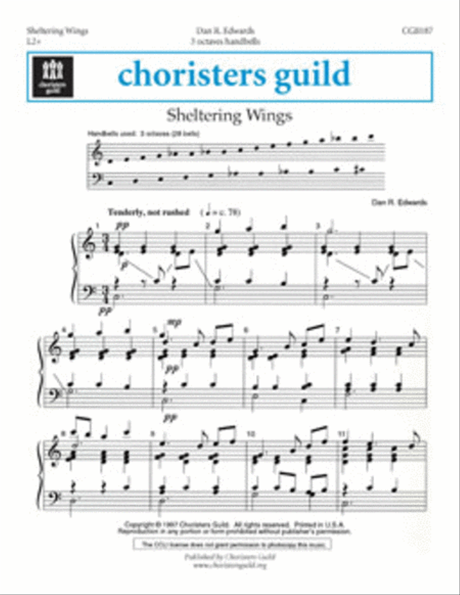 Sheltering Wings Sheltering Wings Handbell Choir scores gallery preview page 1
