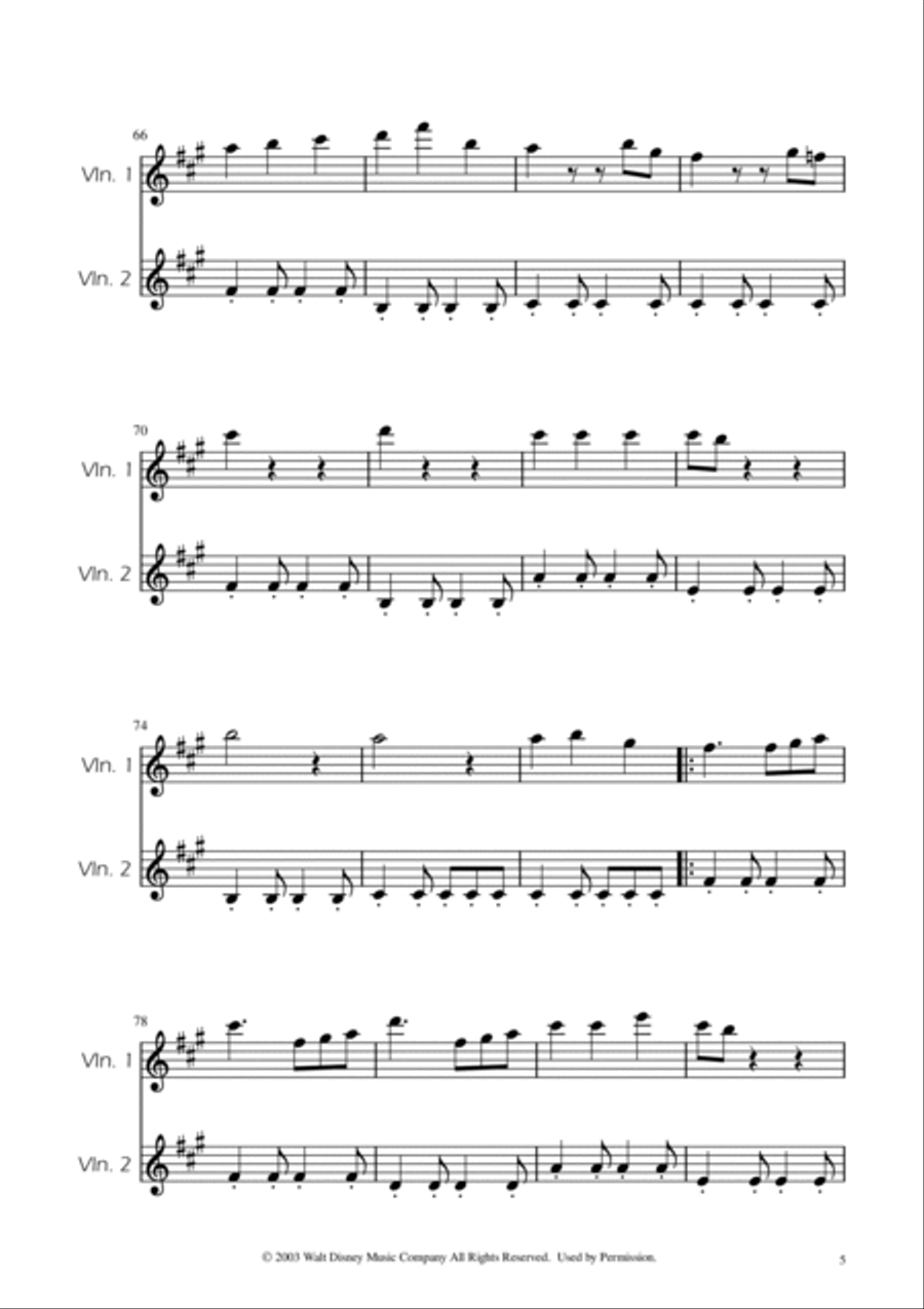 He's A Pirate String Duet scores gallery preview page 5