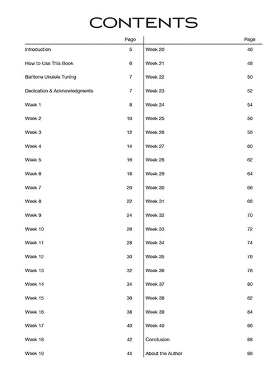Baritone Ukulele Aerobics Guitar Tablature scores gallery preview page 2