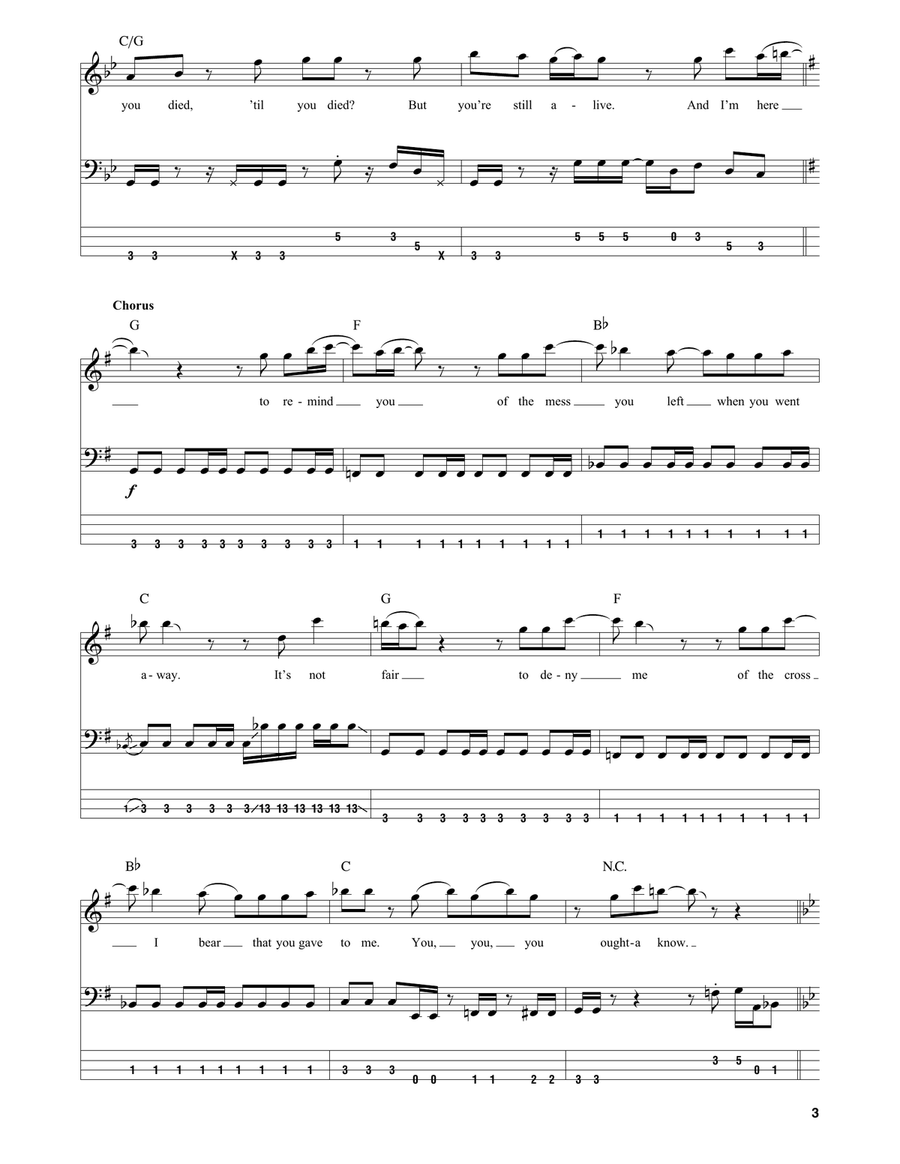 You Oughta Know You Oughta Know Acoustic Guitar scores gallery preview page 3