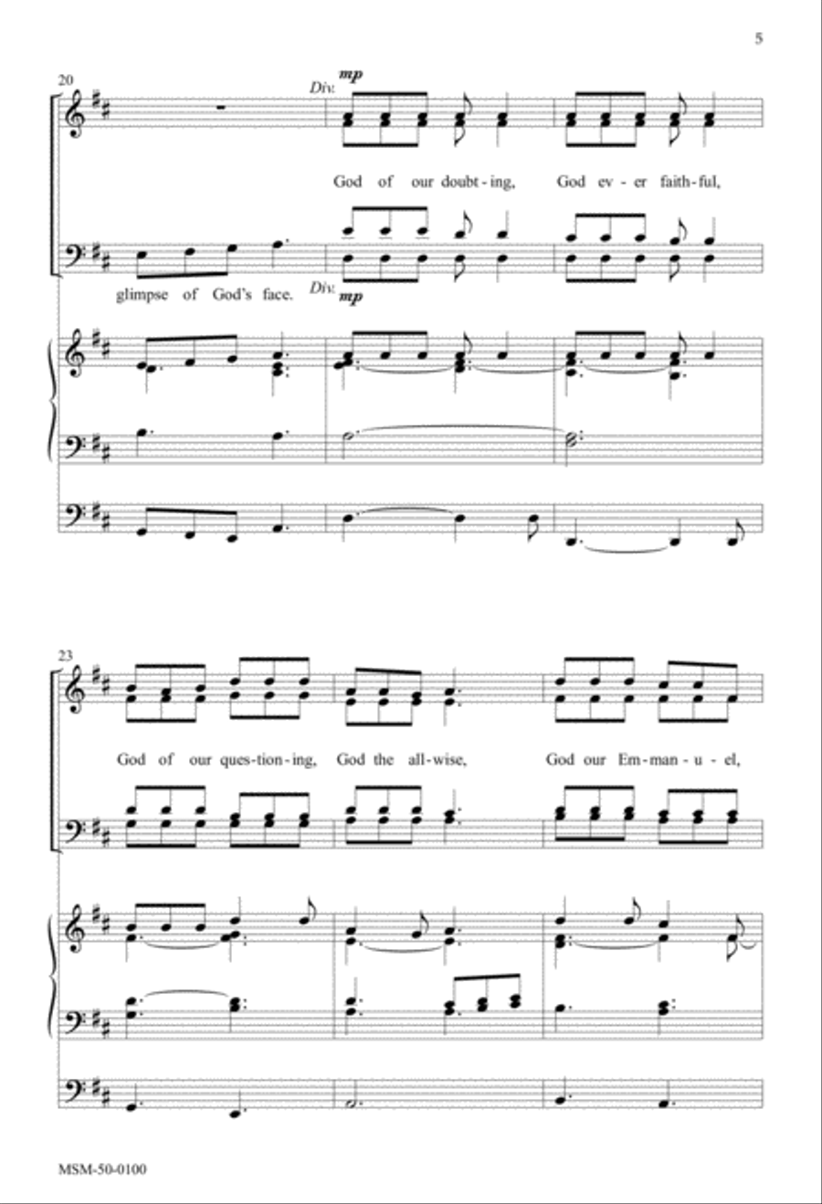 Advent Carol Advent Carol Divisi scores gallery preview page 4