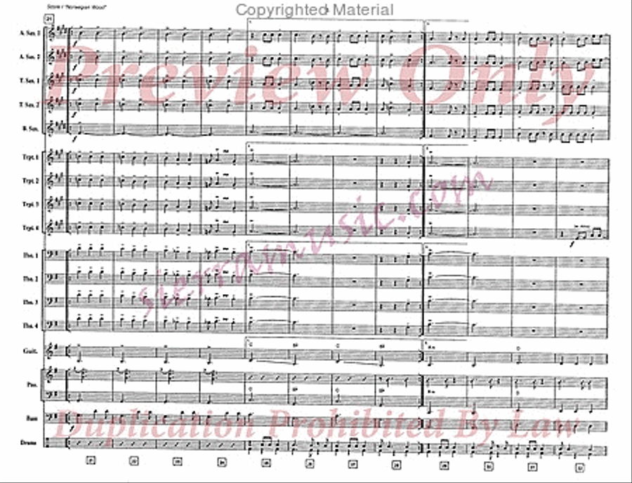 Norwegian Wood Norwegian Wood Big Band scores gallery preview page 4