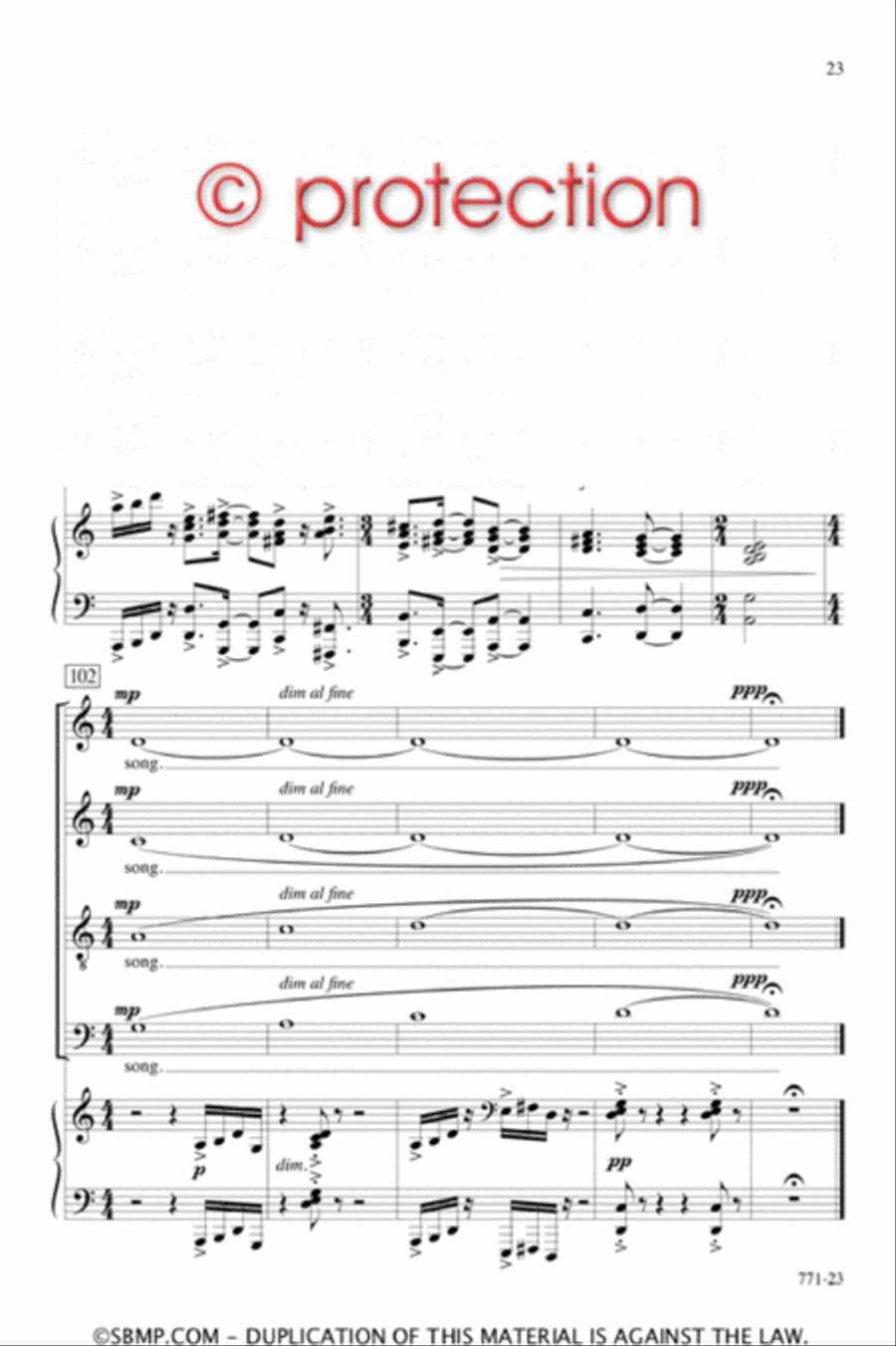 My Spirit Is Uncaged - SATB Octavo 4-Part scores gallery preview page 22