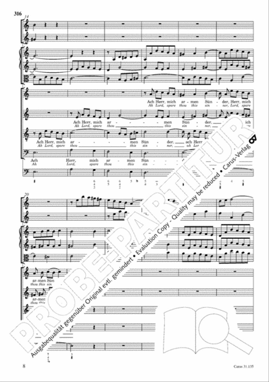 The Complete Sacred Vocal Works (Das geistliche Vokalwerk) Voice scores gallery preview page 317