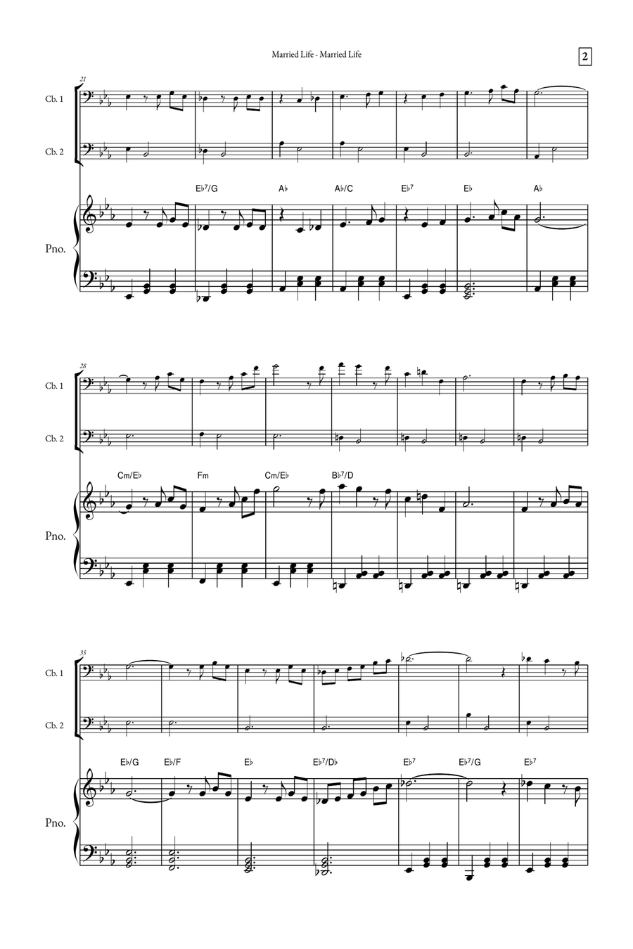Married Life String Duet scores gallery preview page 2