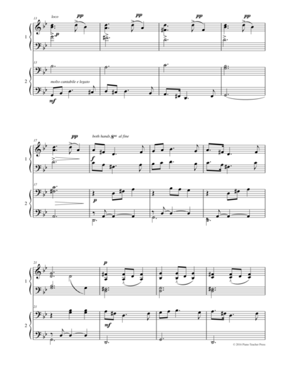 Kujawiak (piano duet) Piano Duet scores gallery preview page 3