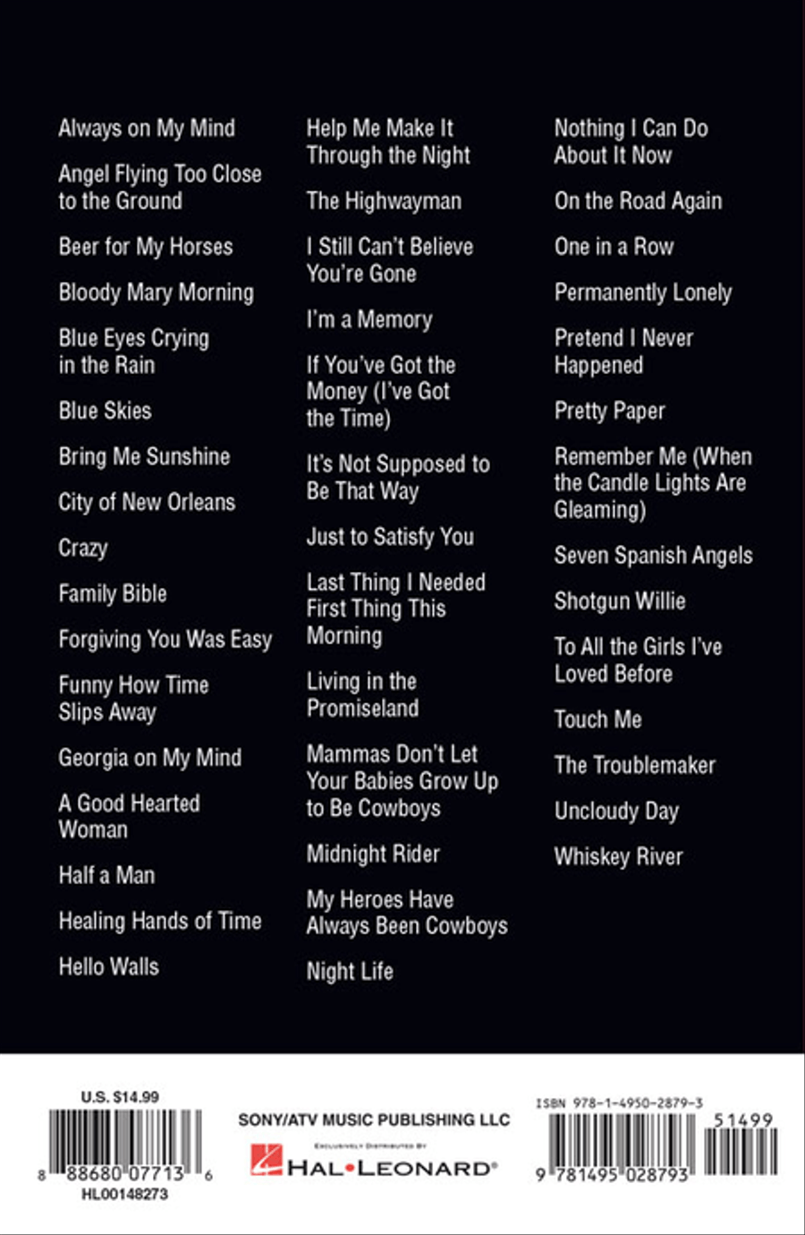 Willie Nelson – Guitar Chord Songbook Electric Guitar scores gallery preview page 6