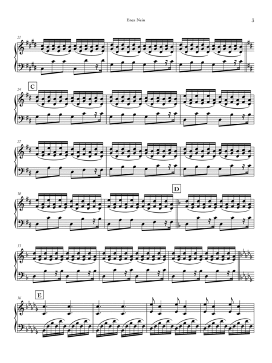 Enez Nein Piano Solo scores gallery preview page 3